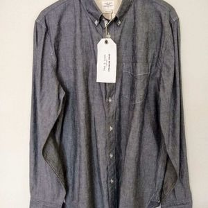 Rag & Bone Black Button Down Shirt